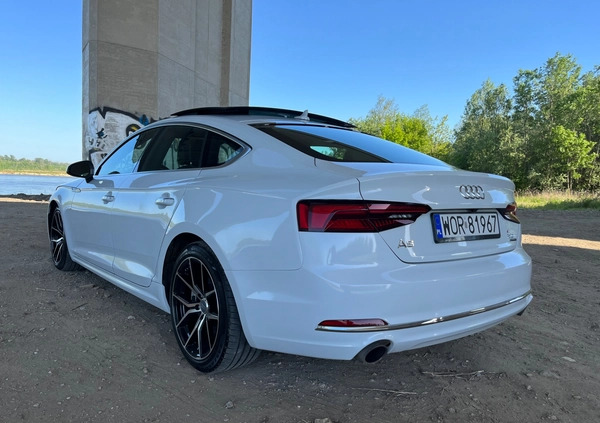 Audi A5 cena 118000 przebieg: 67000, rok produkcji 2018 z Warszawa małe 781